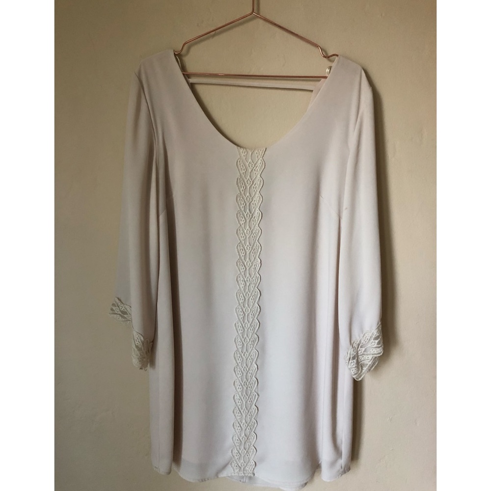 Blush shift dress